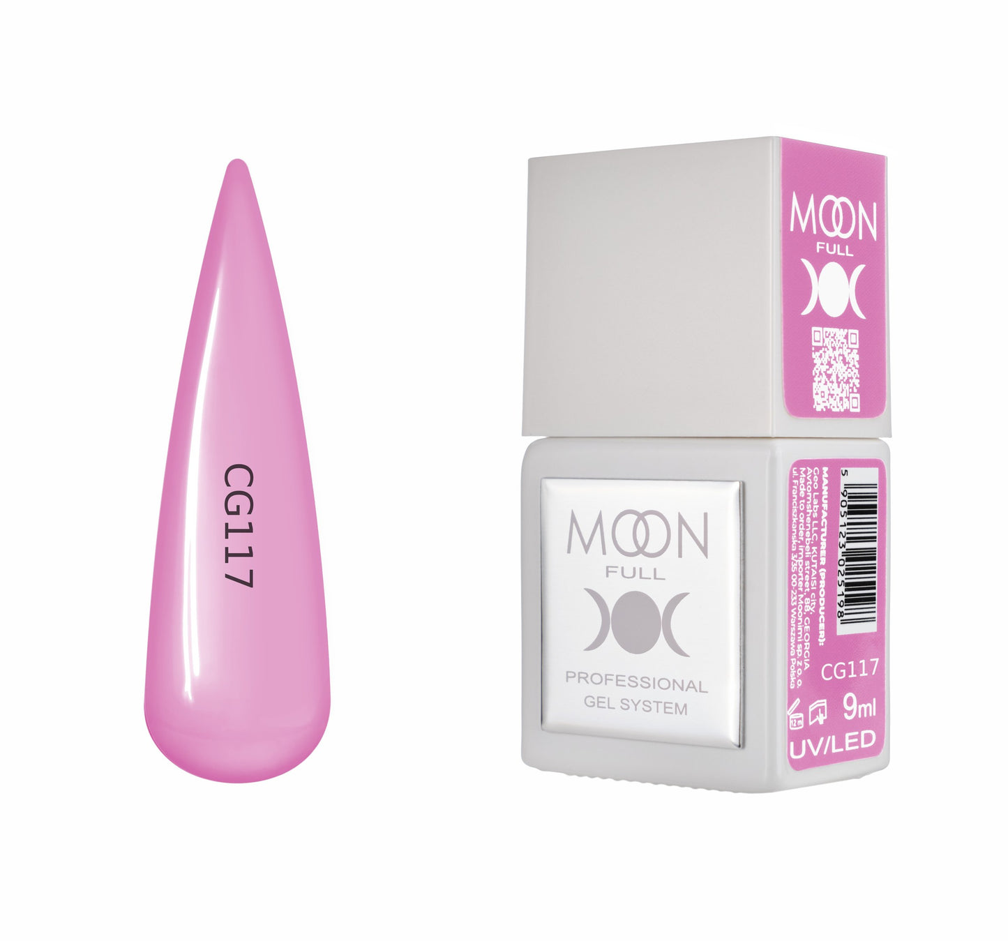 Moonfull gel polish 9 ml bottle — shade CG117