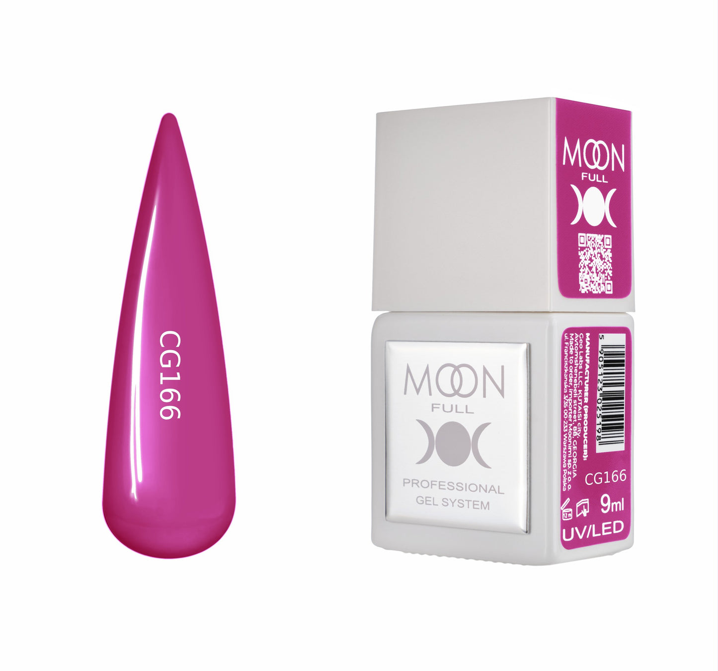 Moonfull gel polish 9 ml bottle — shade CG166