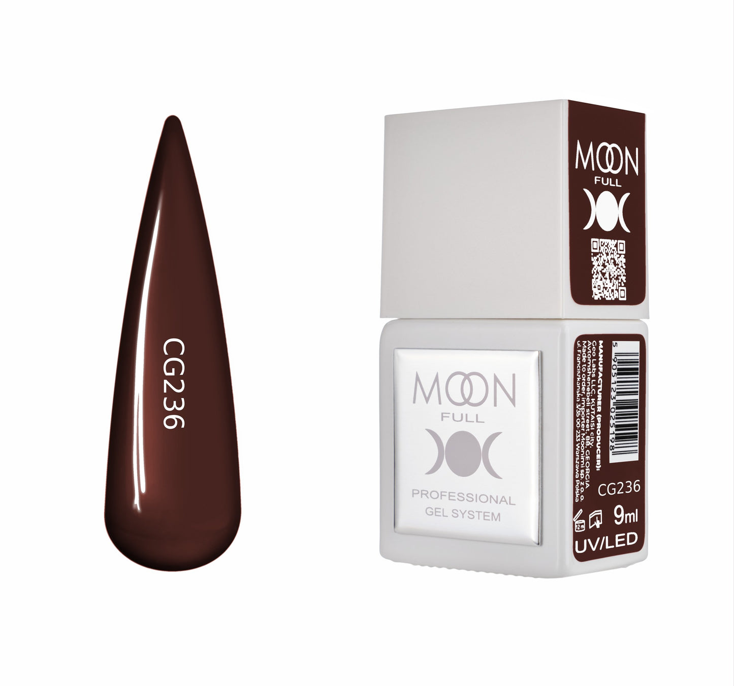 Moonfull gel polish 9 ml bottle — shade CG236