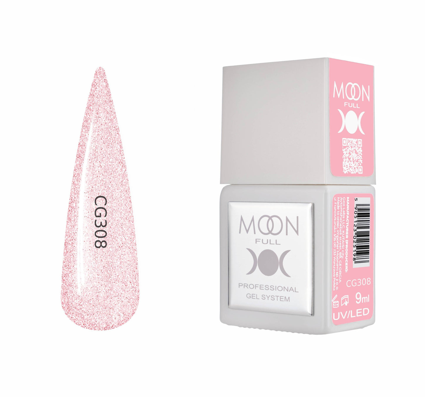 Moonfull gel polish 9 ml bottle — shade CG308
