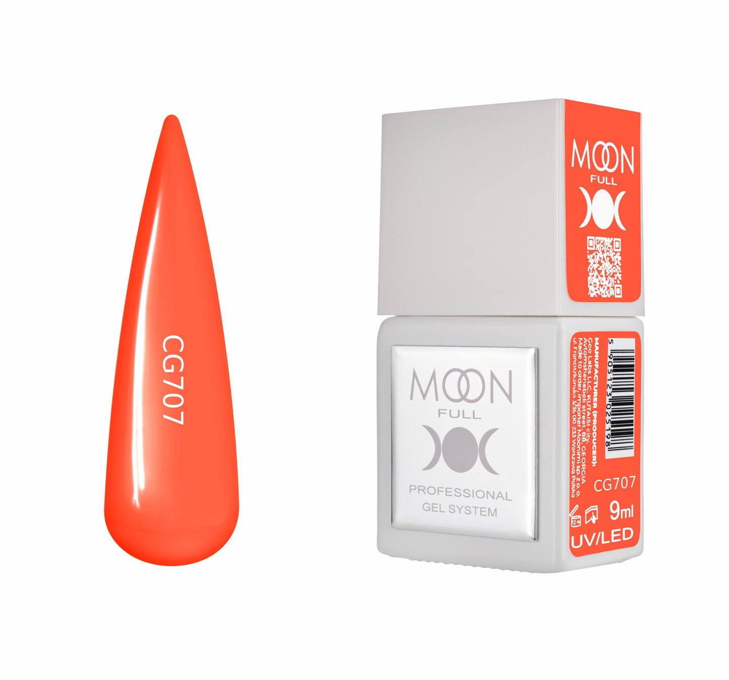 Moonfull gel polish 9 ml bottle — shade CG707