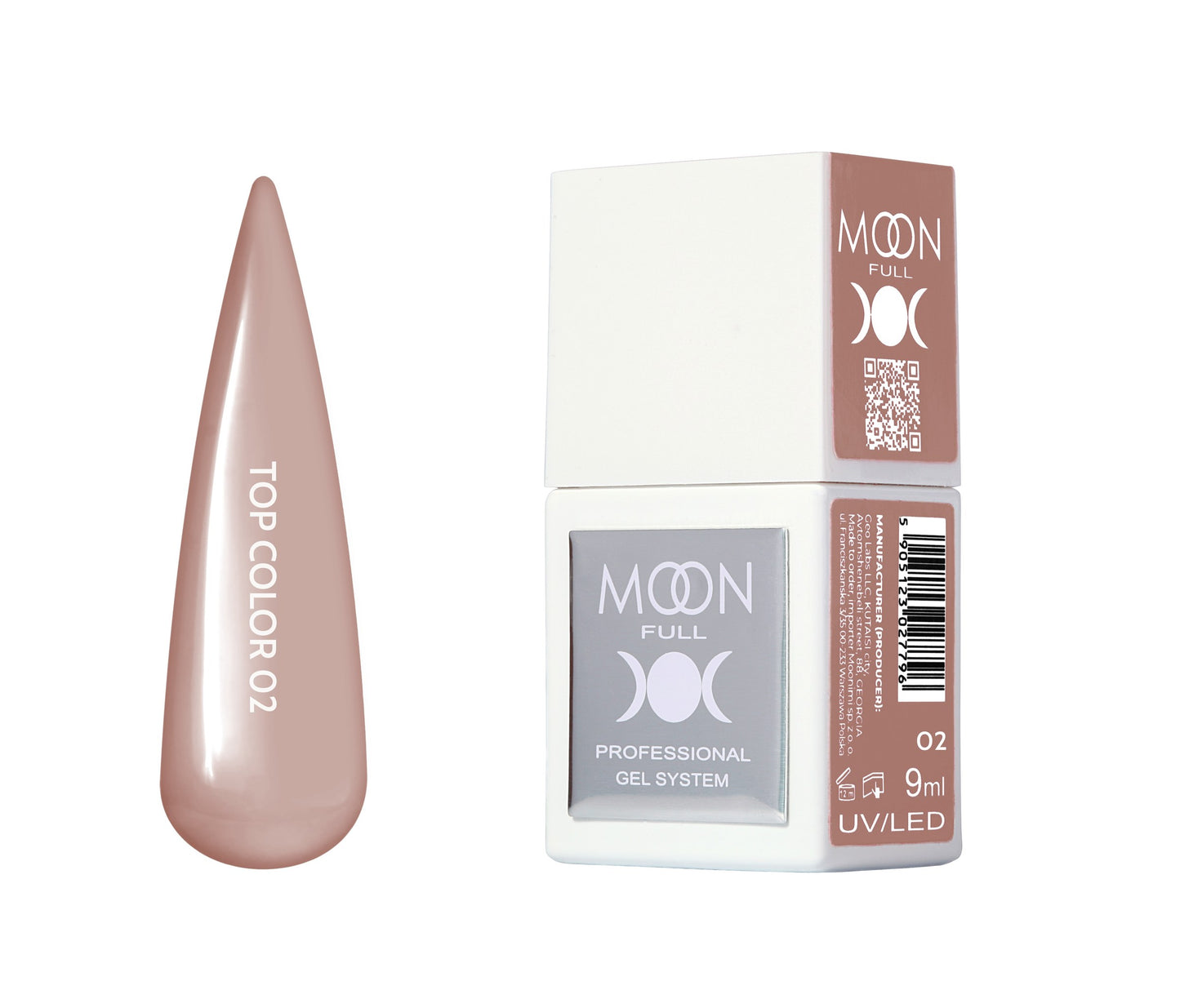 Moonfull top coat 9 ml bottle — shade 02