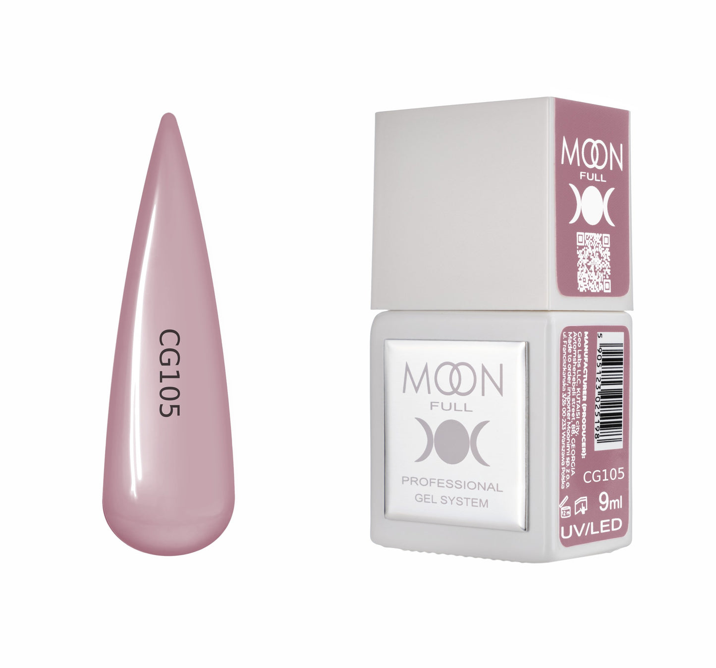 Moonfull gel polish 9 ml bottle — shade CG105