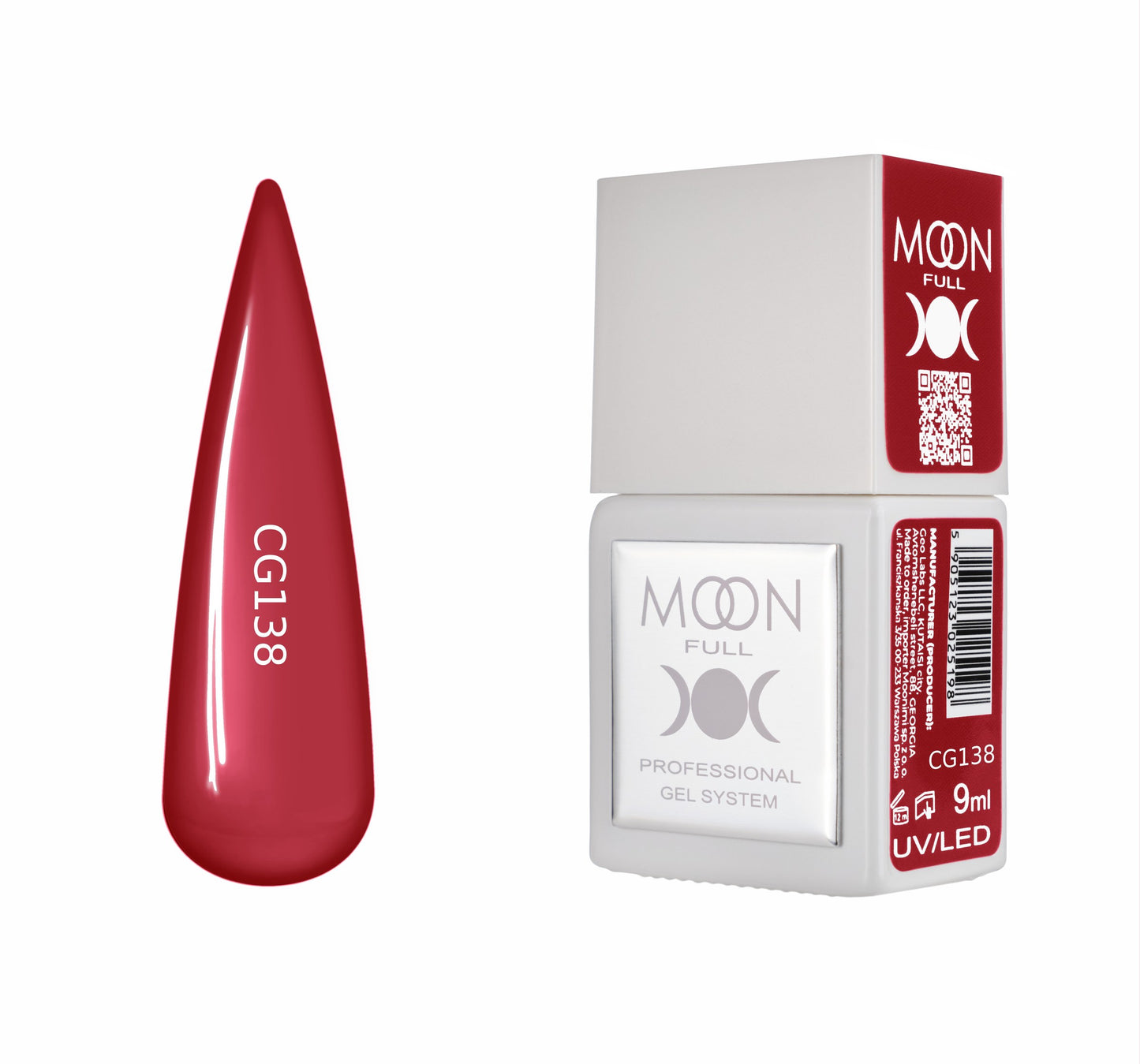 Moonfull gel polish 9 ml bottle — shade CG138