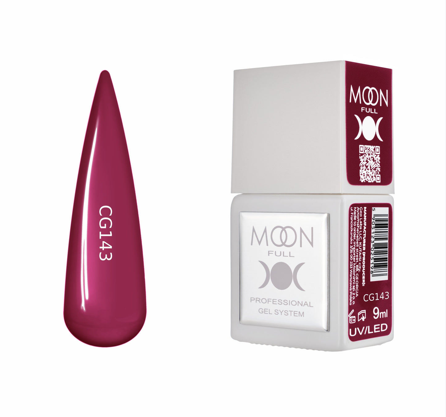 Moonfull gel polish 9 ml bottle — shade CG143