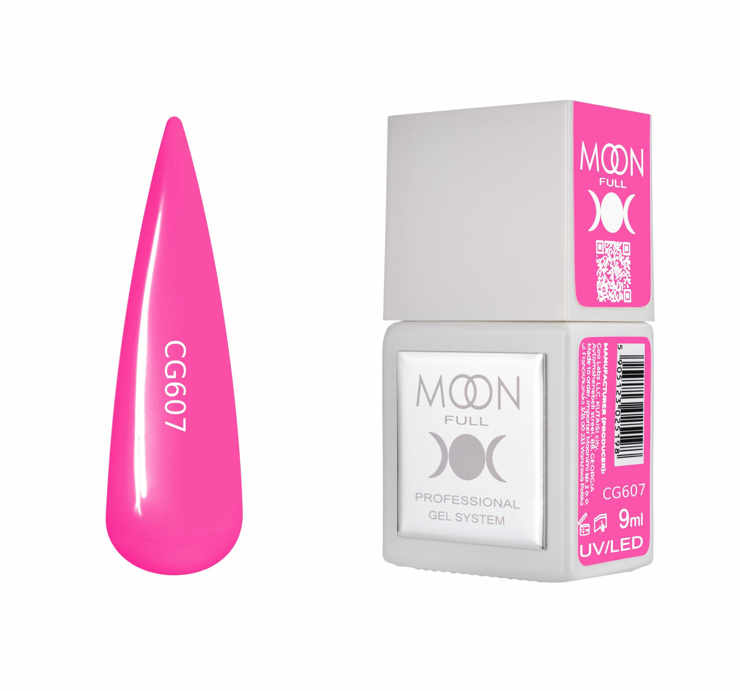 Moonfull gel polish 9 ml bottle — shade CG607