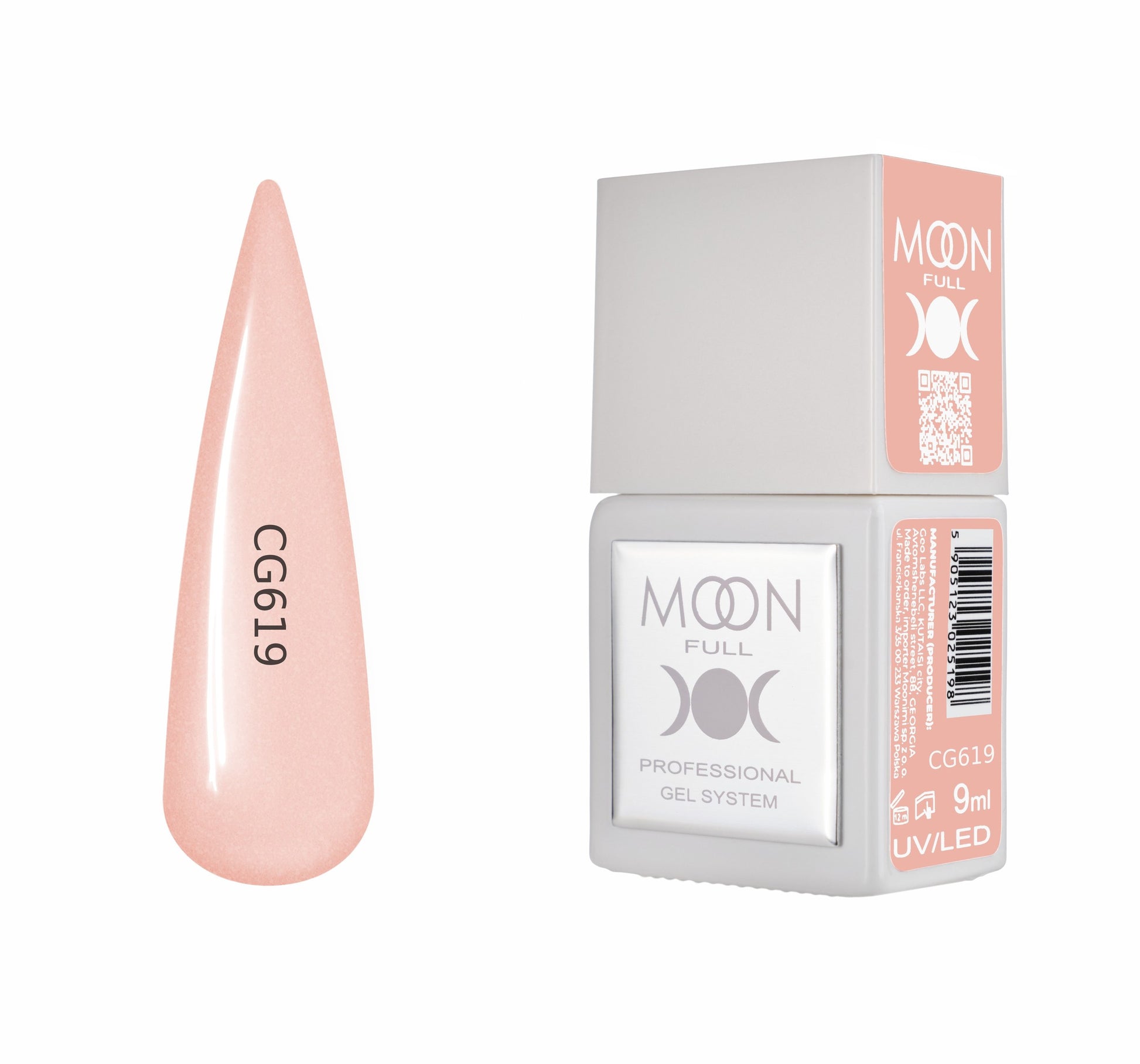 Moonfull gel polish 9 ml bottle — shade CG619