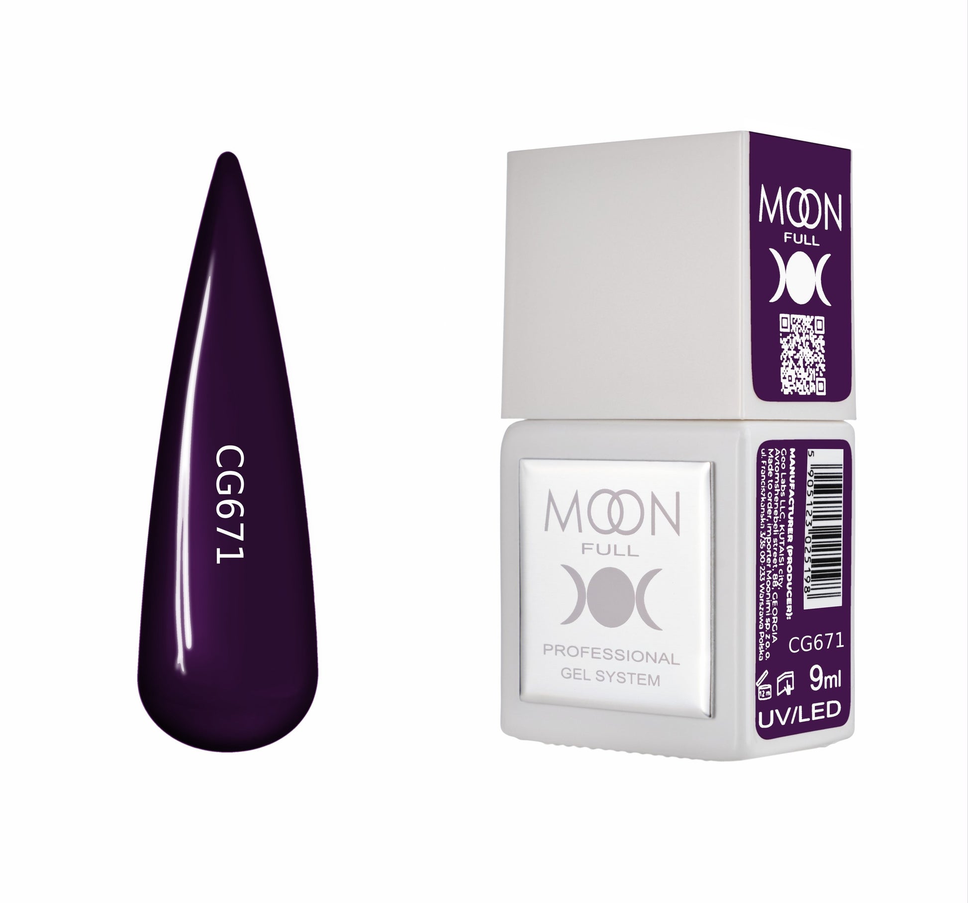 Moonfull gel polish 9 ml bottle — shade CG671