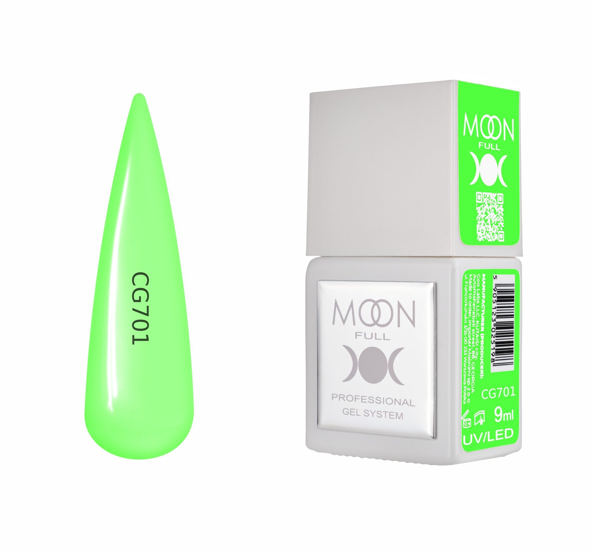 Moonfull gel polish 9 ml bottle — shade CG701