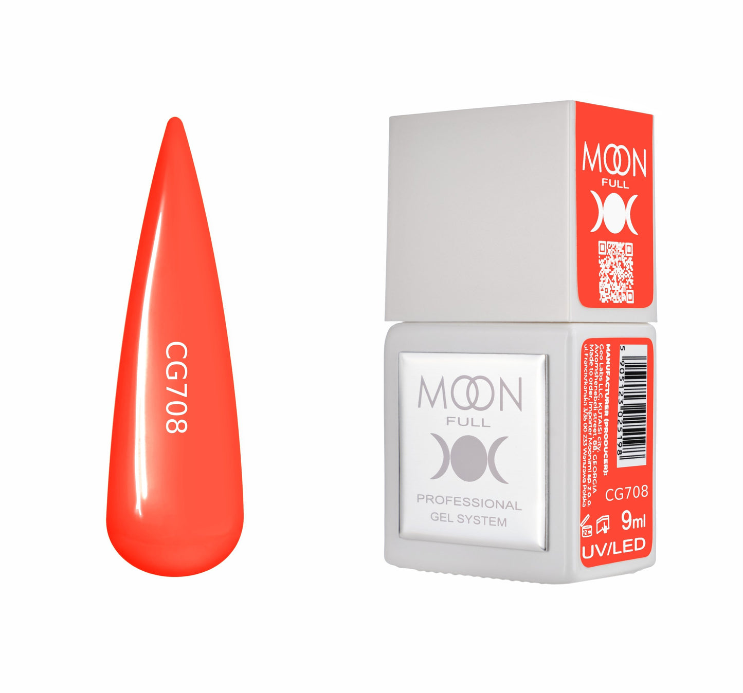 Moonfull gel polish 9 ml bottle — shade CG708