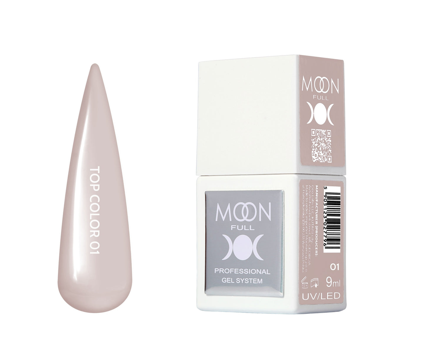 Moonfull top coat 9 ml bottle — shade 01