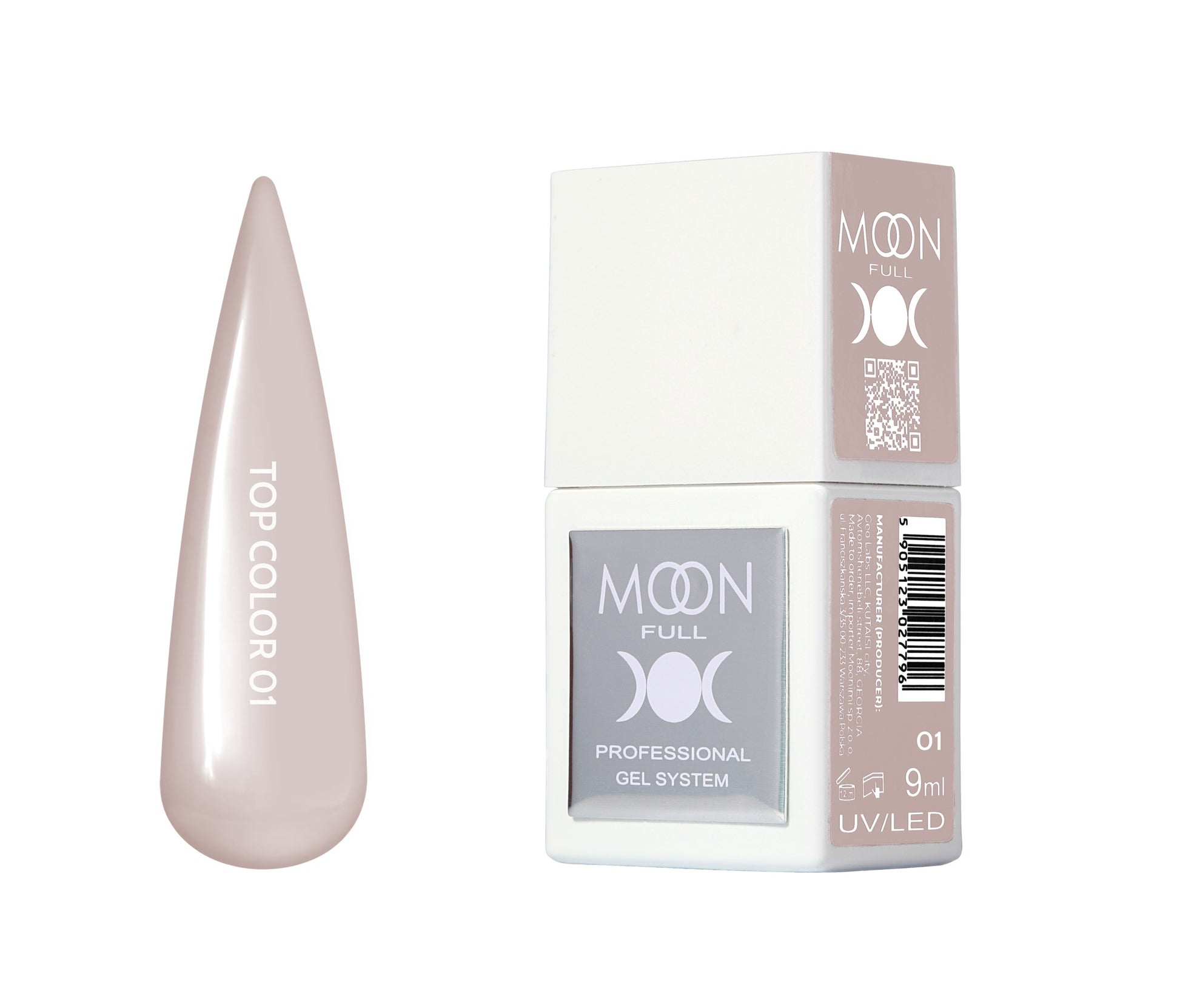 Moonfull top coat 9 ml bottle — shade 01
